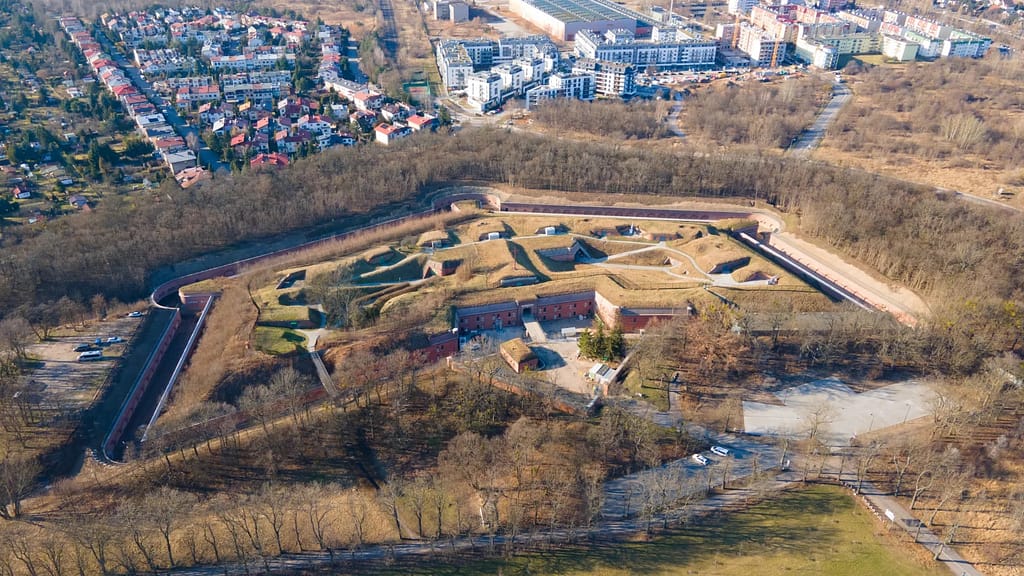 Muzeum Martyrologii Wielkopolan Fort VII - rzut z lotu ptaka