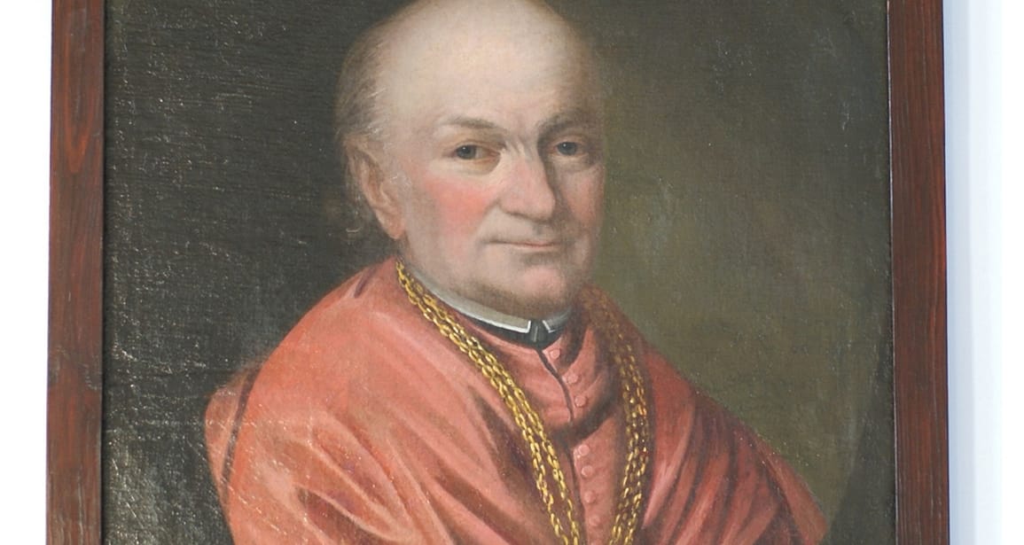 Portret, olej na płótnie, Katedra Poznań